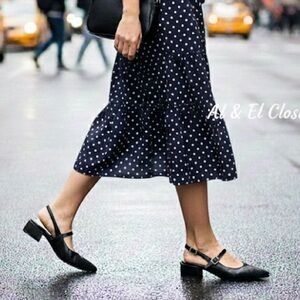 Steve Madden Christyy Black Slingback Mary Jane Flats Women’s Sz 8 New With Box